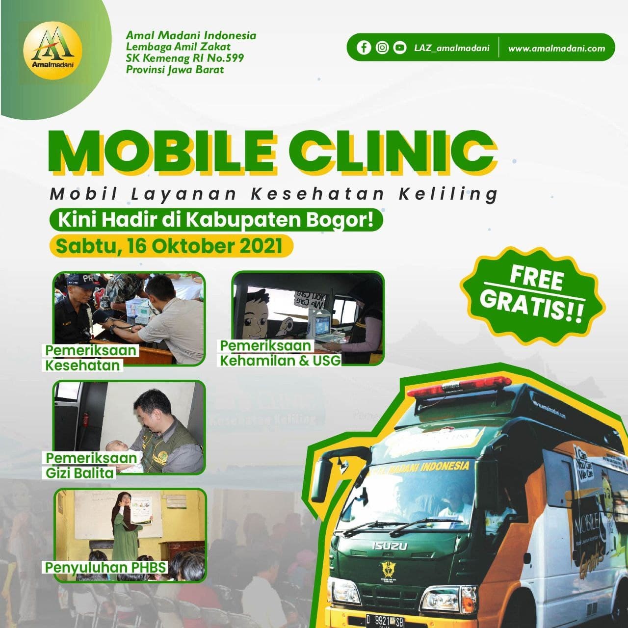 Mobil Clinic Kembali Hadir dan Akan Beroperasi di Salah Satu Desa Kab. Bogor!