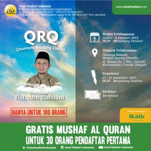 Ayo Daftar Metode Belajar QRQ (Quantum Read Qur’an)