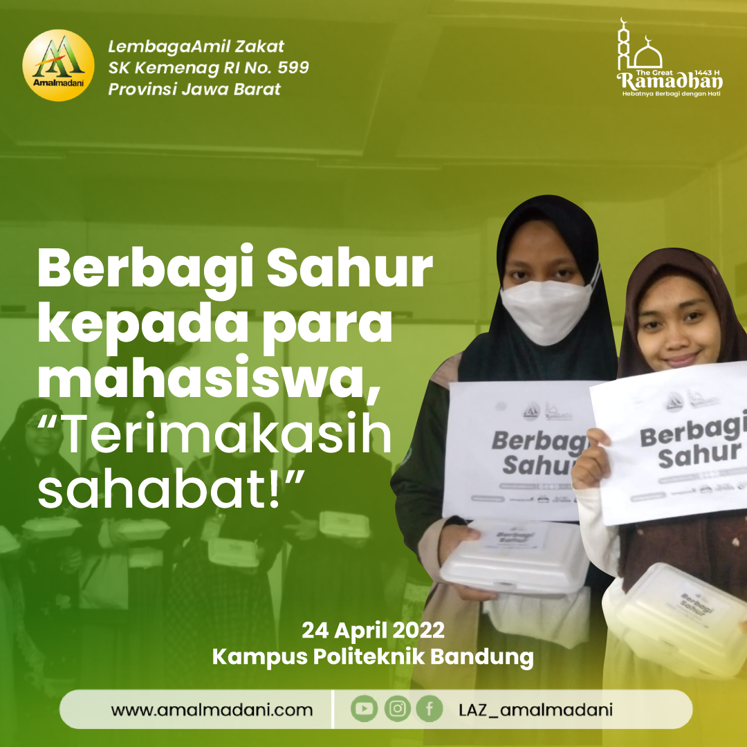 Makanan Sahur Donatur Temani Mahasiswa Penggerak Subuh Berjamaaah!